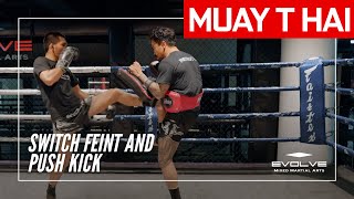 Muay Thai How To Switch Feint And Push Kick