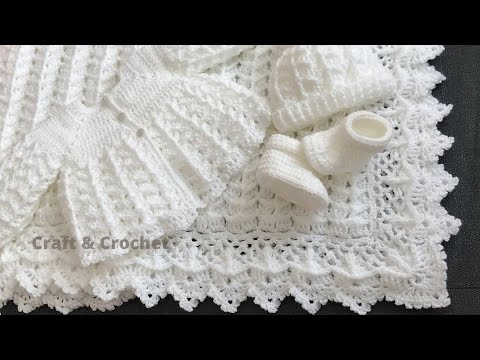 Crochet baby cardigan/craft & crochet cardigan 3402