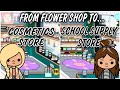 TURNING THE FLOWER SHOP INTO…COSMETIC STORE 💄 & SCHOOL SUPPLY STORE 🖊 TOCA BOCA 🌎