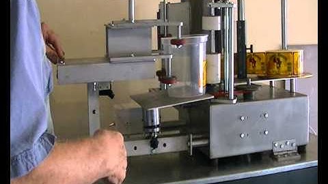 Trident Taper Bucket Labelling Machine