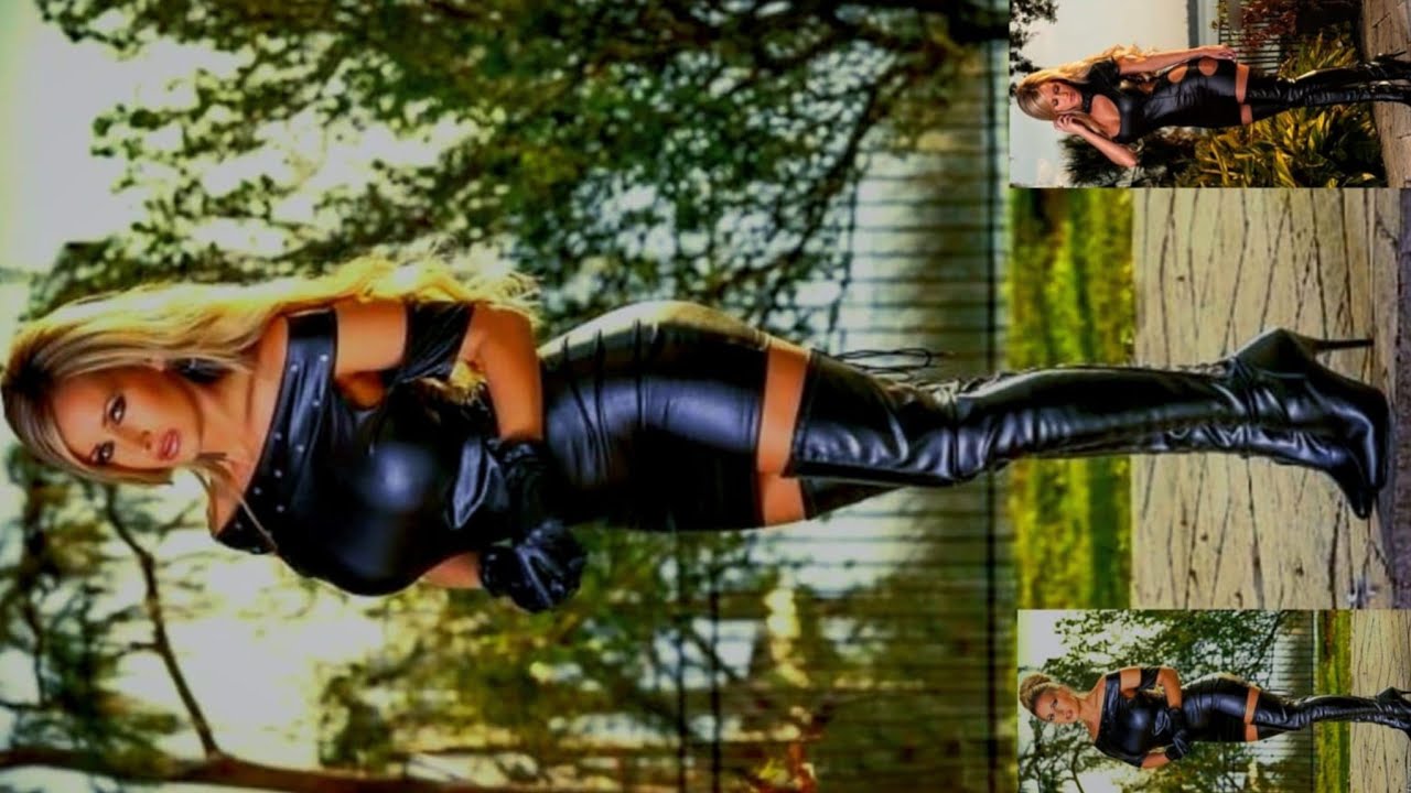 💫Великолепные и стильные кожаные латексные сапоги-ботфорты на высоком каблуке выше колена (послед...