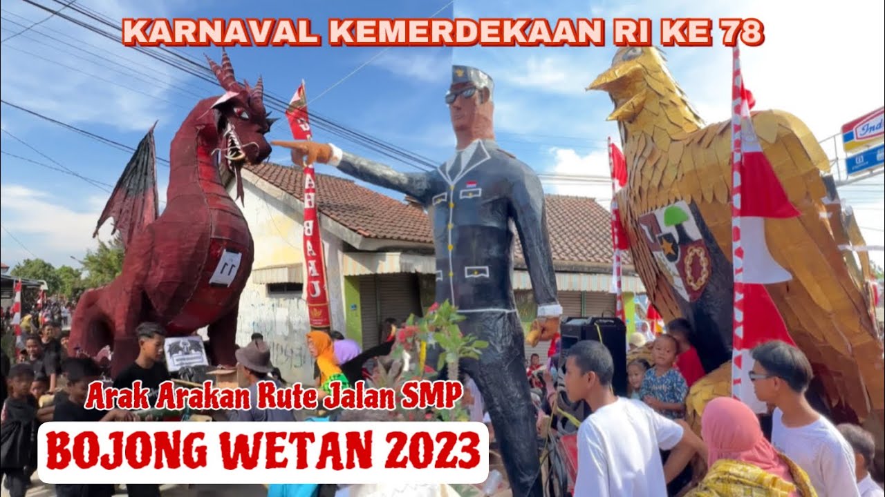 KARNAVAL KEMERDEKAAN RI | Arak Arakan BOJONG WETAN 2023 Jamblang Cirebon