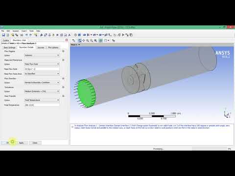 5.4 Моделирование течения воздуха в осевом вентиляторе в ANSYS CFX