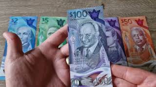 Polymer and Paper Money Banknotes Collection - Dollars From Barbados