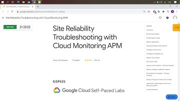 Qwiklabs - Site Reliability Troubleshooting with Cloud Monitoring APM