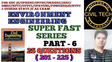 Environment Engineering ( Gupta & Gupta ) Part - 6 ( 201 - 225 ) Questions