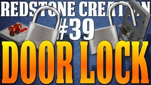 Minecraft 1.4.2 Redstone Creation #39 | Door Lock |