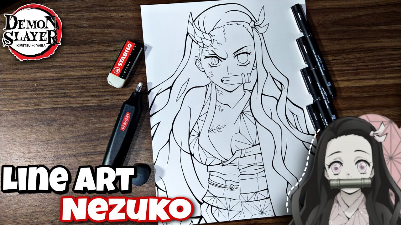 Desenho Art - Drawing Nezuko e tanjiro. #nezuko