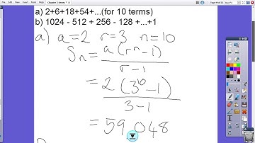 Y2 Pure - 3.4 Geometric Series for Exercise 3D