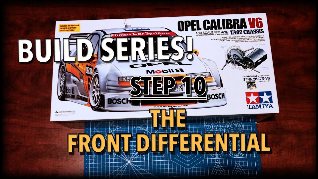 Tamiya Opel Calibra V6 TA02 Build Series - Step 10 - Front 