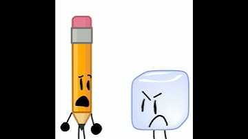 Pencil and ice cube #bfdi #bfb #tpot #bfdia #idfb #pencil #icecube