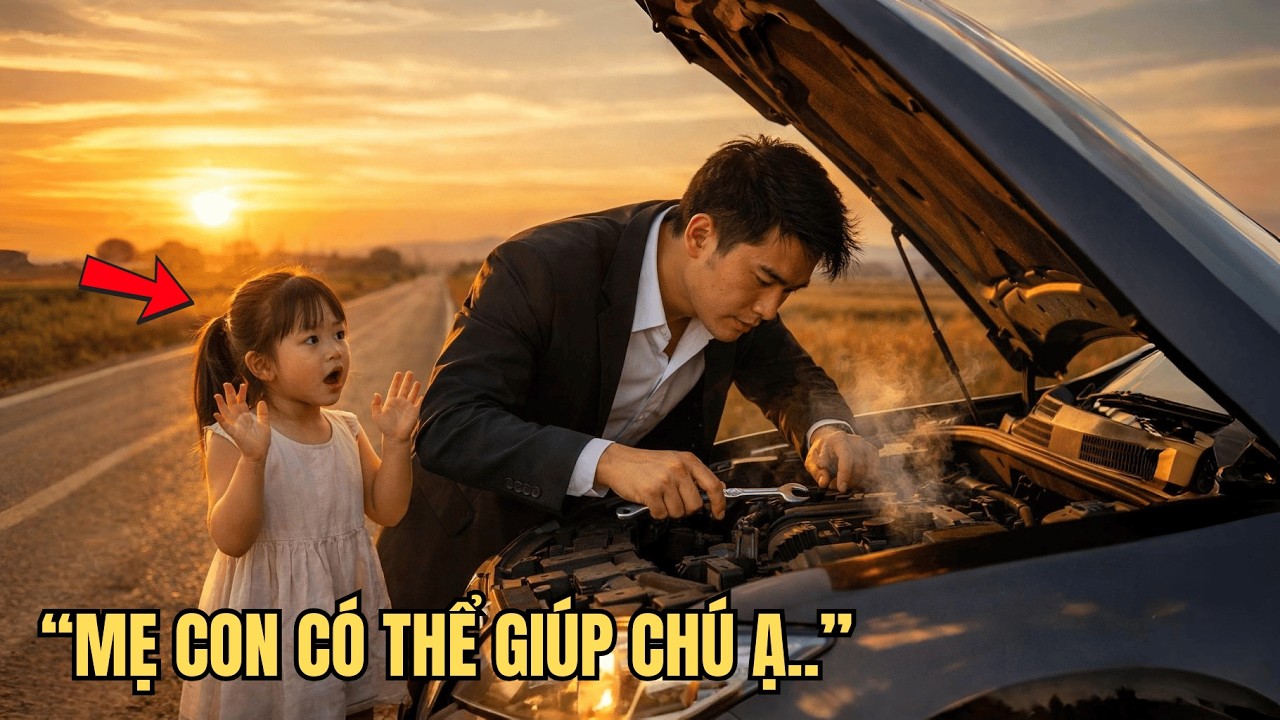 Tỷ Phú Bị Bỏ Mặc Bên Chiếc Xe Hỏng — Cho Đến Khi Một Cô Bé Nghèo Thì Thầm Điều Khiến Ông Sững Sờ!