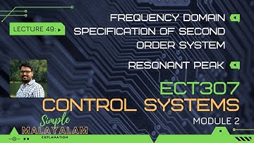 Resonant Peak | Frequency domain specifications | CS - Module 2 | Lect 49