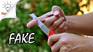 DIY. Fake Blade - Easy Magic Tricks That You Can Do | Thaitrick