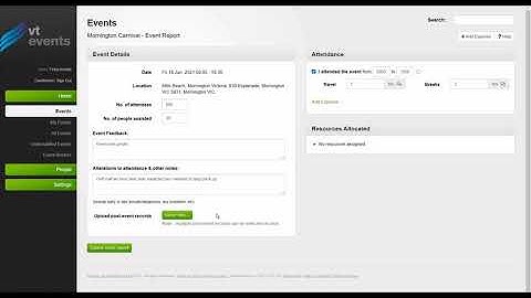 How to create a post event report in VTEvents