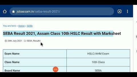 hslc final result date announces today ll 28 July 2021 ll technical Assam DD channel ll#hslc#result
