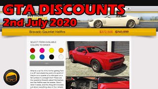 GTA Online Best Vehicle Discounts (2nd July 2020) - GTA 5 Weekly Car Sales Guide №45