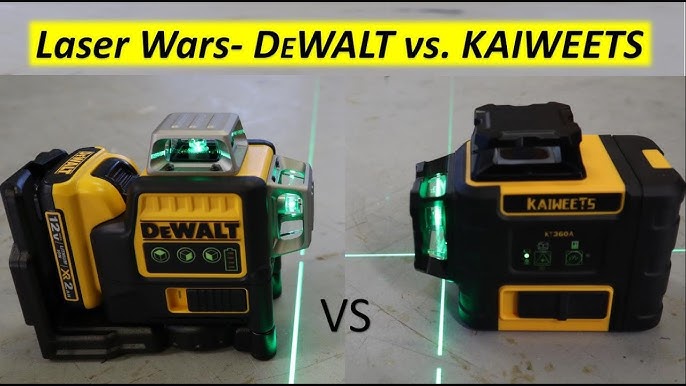 DeWalt 12v Green Laser Level (3 x 360 vs 5 Spot Cross Line) 