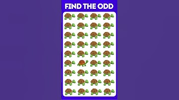Find the Odd One Out Emoji  🐢|  how good are your eyes