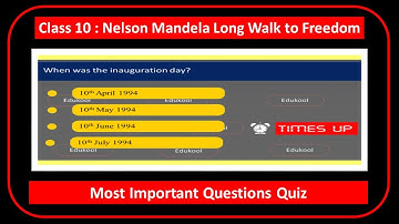 nelson mandela class 10 mcq