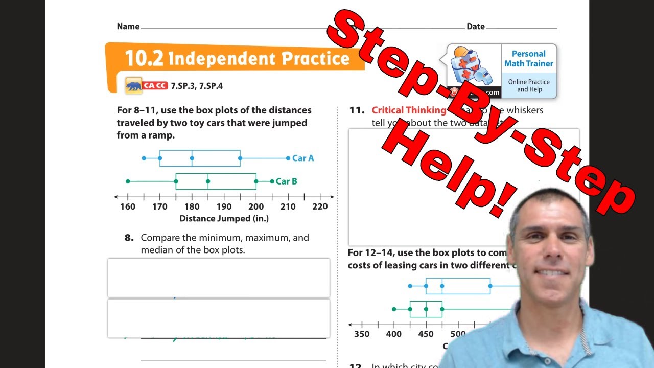 Module 10 2 Independent Practice Comparing Data Displayed In Box Plots Module 10 2 Independent Practice Comparing Data Displayed In Box Plots