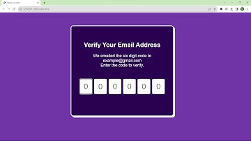 Verify Account ui | HTML CSS & JavaScript | LearningByU