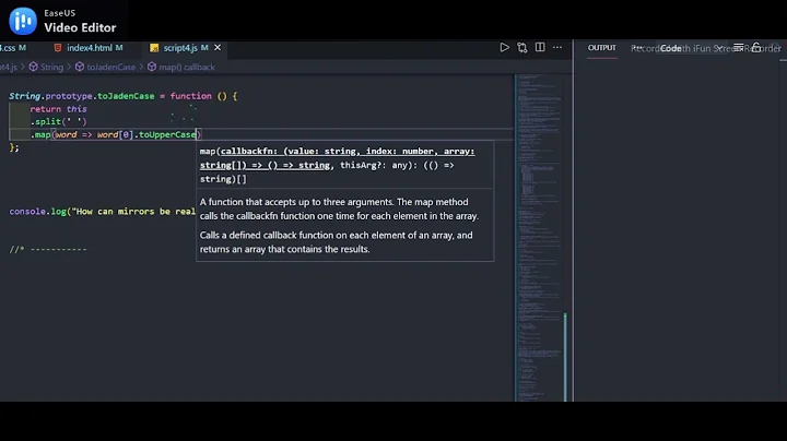 Jaden Casing Strings -  CODEWARS - 7Kyu - (JavaScript)
