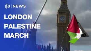 “We are all Palestinian”: Thousands march in central London in support of Palestine