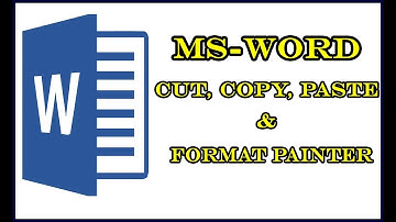 MS Word:  Cut, Copy, Paste and Format Painter Tool Part-4  | Quick Solution