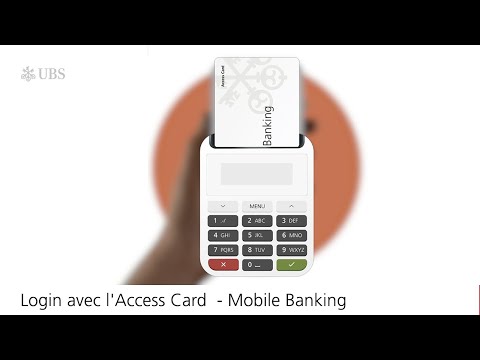 Login avec l'Access Card - Mobile Banking