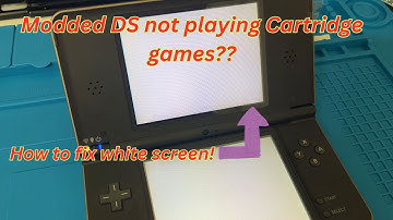 Nintendo Ds White screen when loading games fix