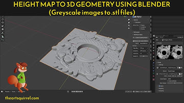 Heightmap to Bas Relief 3D Models Using Blender