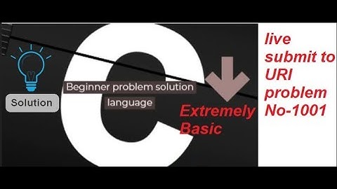 URI problem no 1001 solution in bangla tutorial youtube channel