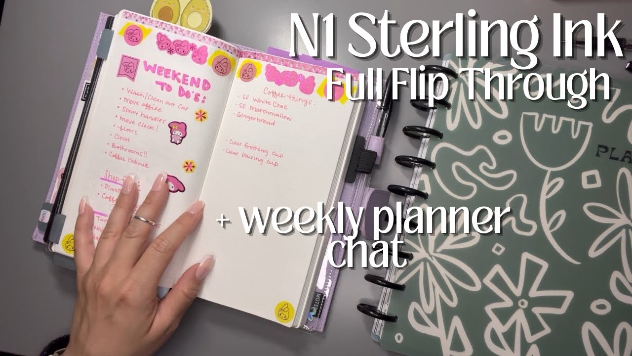Полный переворот моего ежедневника N1 Sterling Ink | Чат о еженедельном планировании