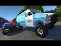 Amazing Off-Road Van Police Chases! - BeamNG Gameplay & Crashes - Cop Escape