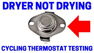Gas Dryer Not Drying - How To Test The Cycling Thermostat In Seconds! by proclaimliberty2000 1,715 views 9 months ago 4 minutes, 39 seconds