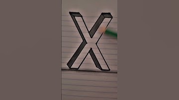 Amazing X letter 3d transition. Requested vedio. Tutorial link in description. #viralvedio #3d #X