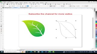 How to make Leaves Logo design in CorelDraw | Simple and easy Leaf design in CorelDraw