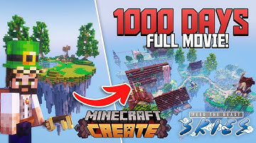 1000 days FULL MOVIE | Modded Minecraft Skyblock let