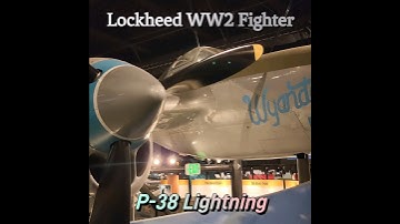 Lockheed P-38 Lightning WW2 Twin Engine Fighter #aviation #warbird #shorts