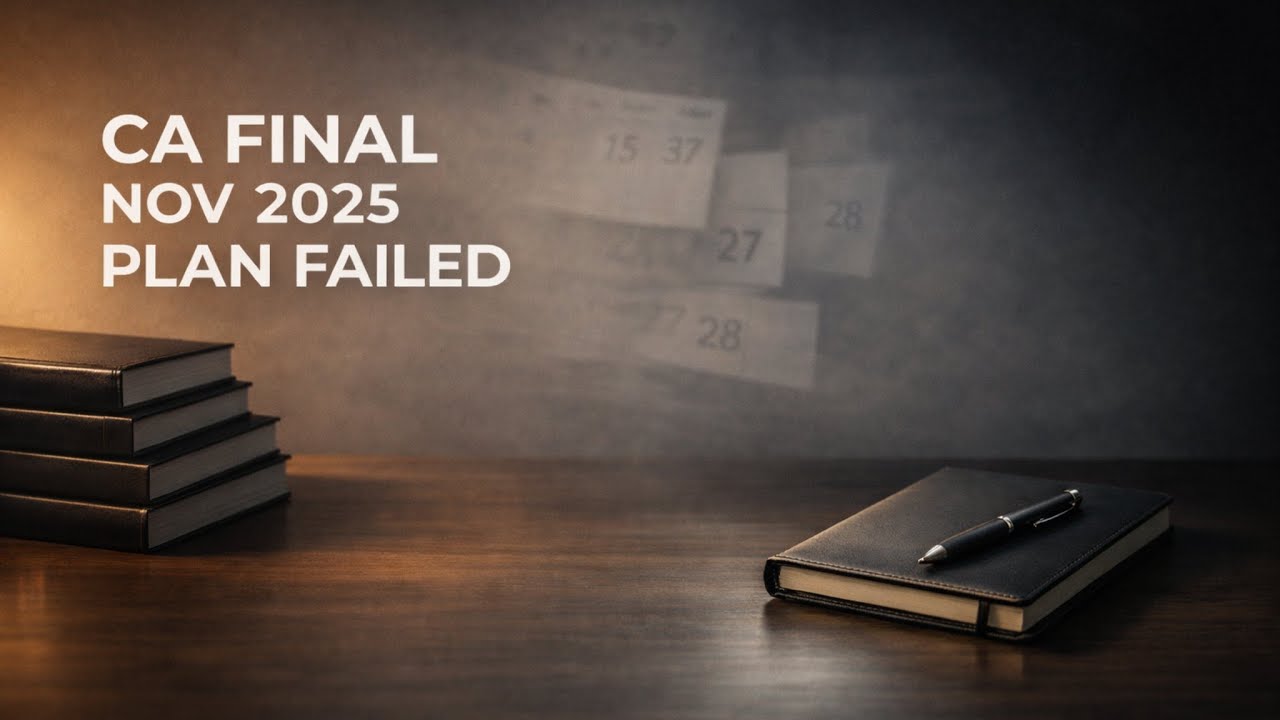 CA Final Classes Completed | The Decision I Didn’t Plan For...