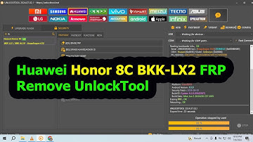 HONOR 8C FRP Remove By Unlock TOOL 2024