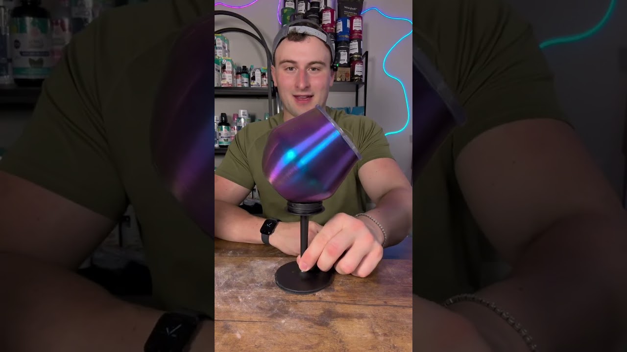 This wine glass is sick 