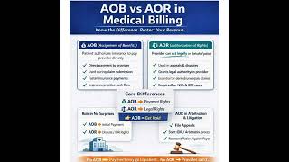 AOB vs AOR in medical billing #medicalbilling #rcm #cpt