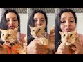 Watch: Renu Desai sings while playing with her Cat