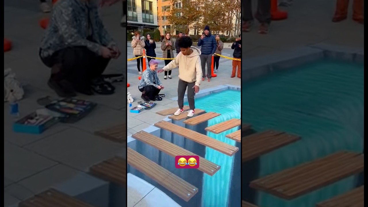 Insane 3D Street Art Prank Shocks Everyone! 😂 