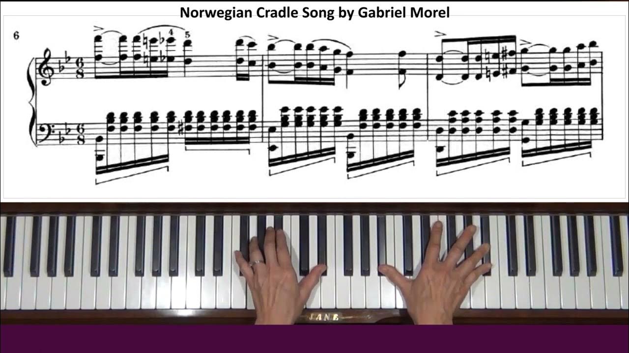 Gabriel Morel Norwegian Cradle Song Piano Tutorial YouTube