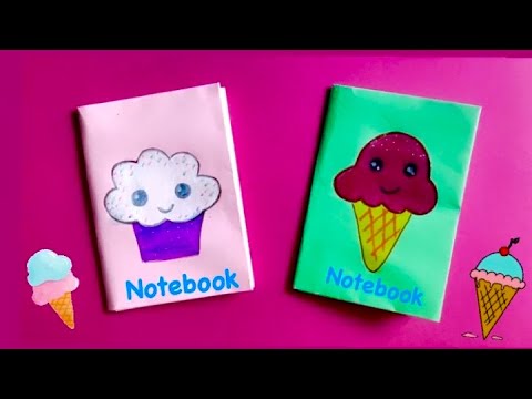 kak sdelat bloknot iz bumagi diy mini notebook one sheet of paper