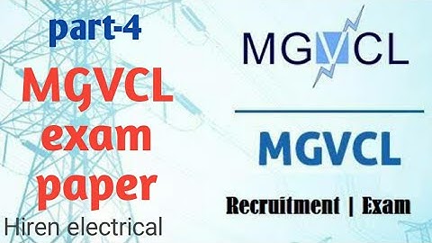 Exam paper electrical (MGVCL) with solution