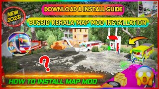 kerala map തീ //How to install kerala map mod in bussid